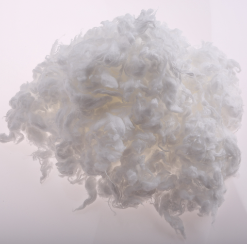 Raw bleached cotton wool