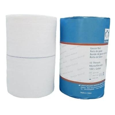 Chine OEM Hospital Medical 36 X 100 Yards 4ply Absorbent Medical 100% Cotton Gauze Roll Factory Sale Fabricant