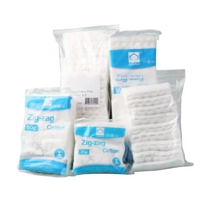 Chine China Supply Wholesale Ce Approved Medical Bleached Absorbent Zig-Zag Cotton Fabricant